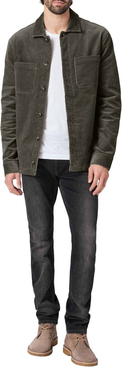 PAIGE Men's Jace Corduroy Button Up Overshirt - Image 2