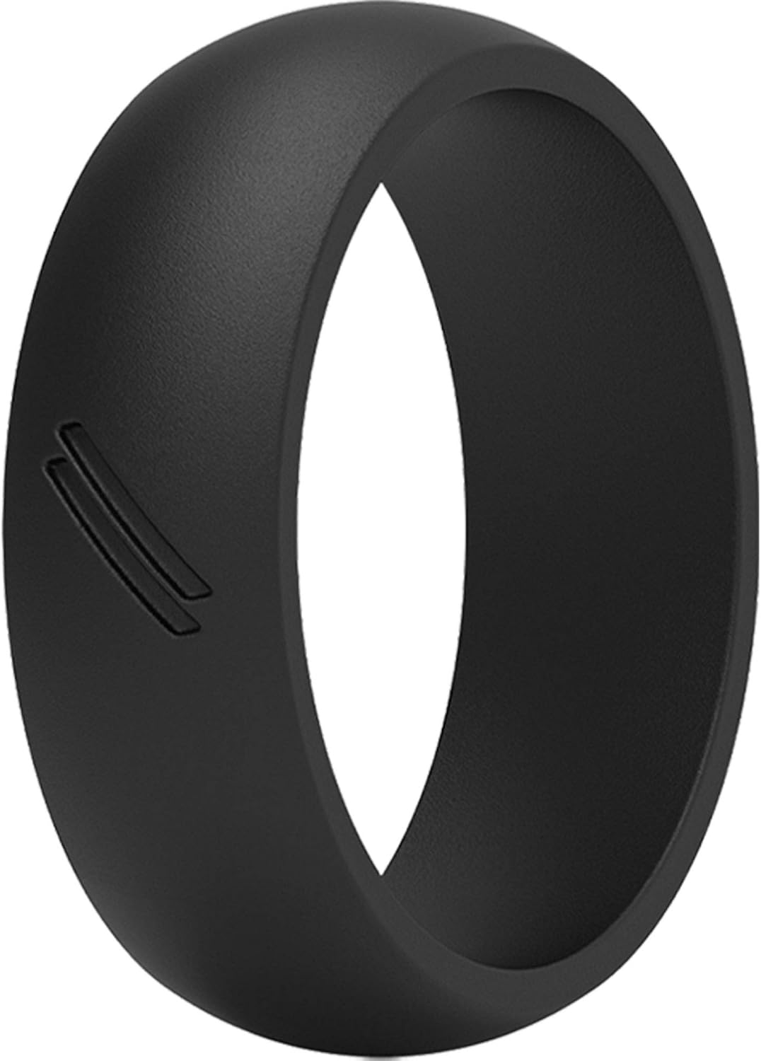 ThunderFit Silicone Wedding Ring for Men, Rubber Wedding Band 8.7mm Wide 2.5mm Thick