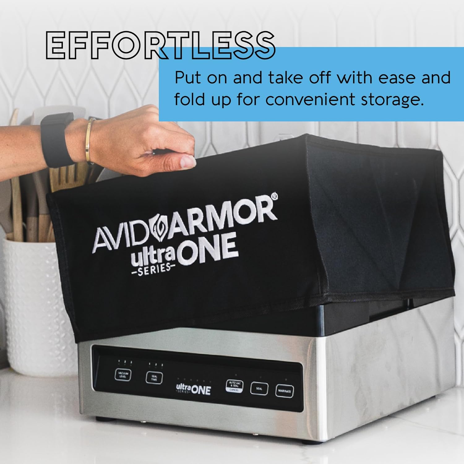 Avid Armor Chamber Vacuum Sealer Bundle – 280 Pre-Cut 3.5mil BPA-Free Pouches (6"x10", 8"x12") & USV1 Sealer Dust Cover, Heavy Duty Seal Pouches for Chamber Machines