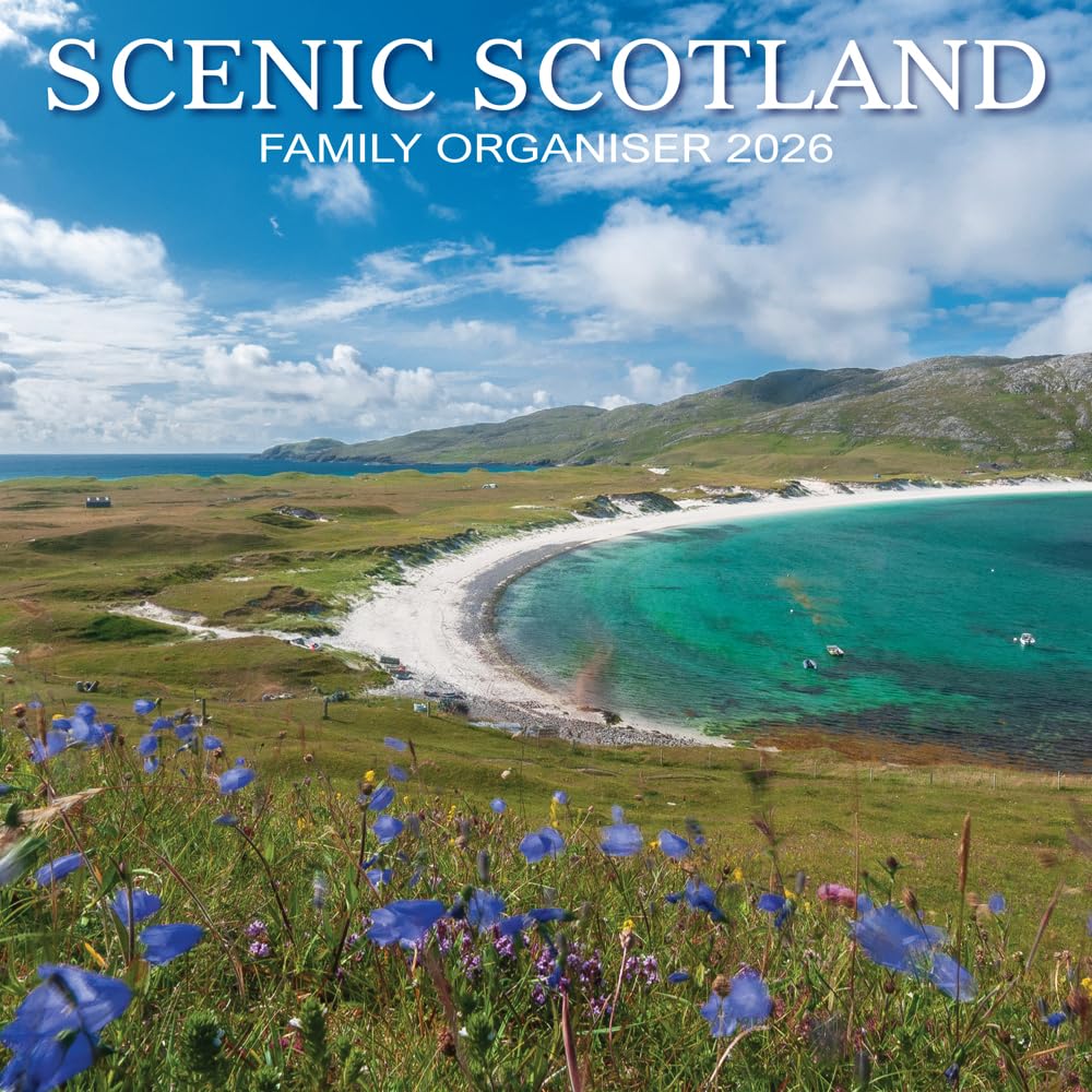 2026 Scotland Calendar: Scenic Scotland Family Organiser - Square Wall Calendar - Month to View - 12 Months