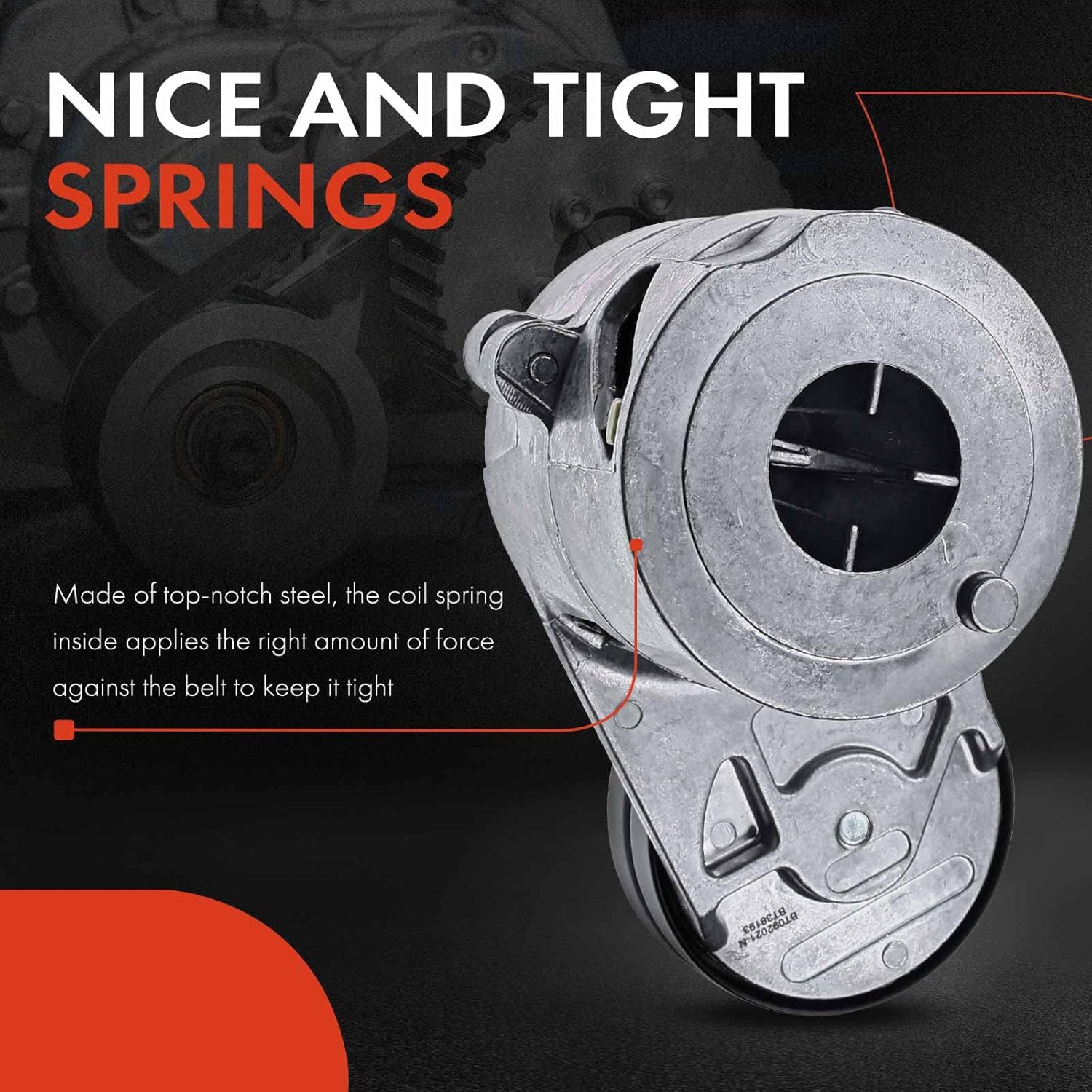 A-Premium Belt Tensioner Assembly with Pulley Compatible with Audi A4 A4 Quattro A6 Quattro 90 Quattro Allroad Quattro RS4 S4 & Volkswagen Passat, Replace# 078903133B, 078903133T