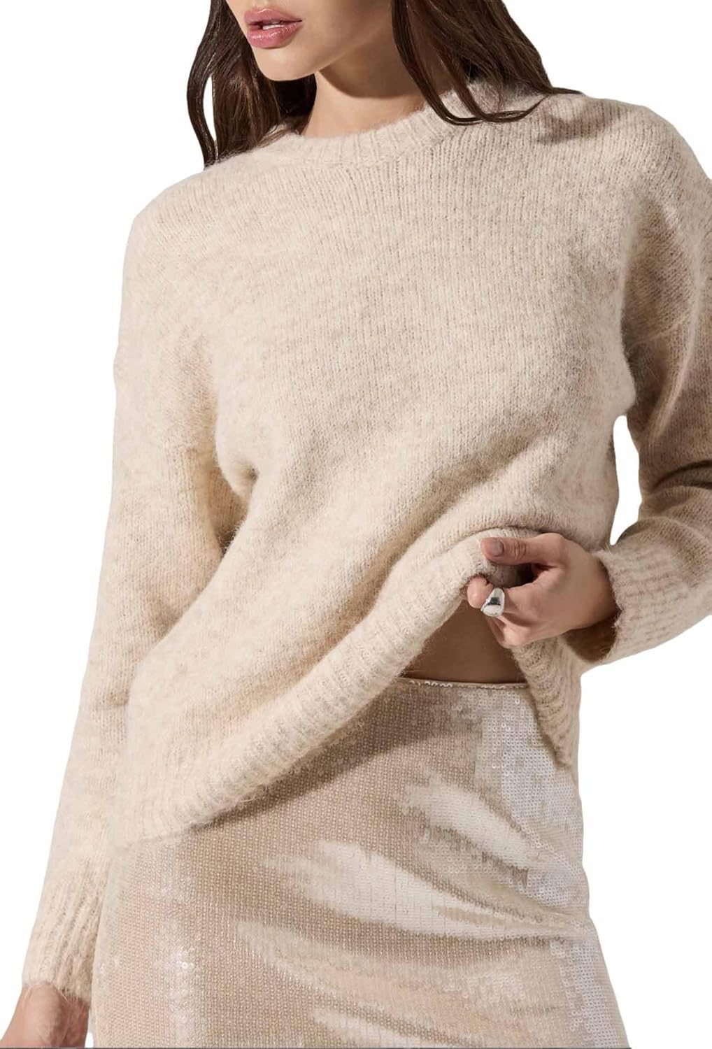 ASTR The Label Womens Selbie Sweater