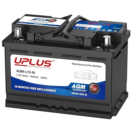 UPLUS BCI Group 48 Car Battery AGM-L70-M