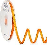 Vista 47 de Ribbli - Cinta de satén verde picea con borde dorado, satén de doble cara de 3/8 pulgadas x 50 yardas continuas, cinta verde para manualidades