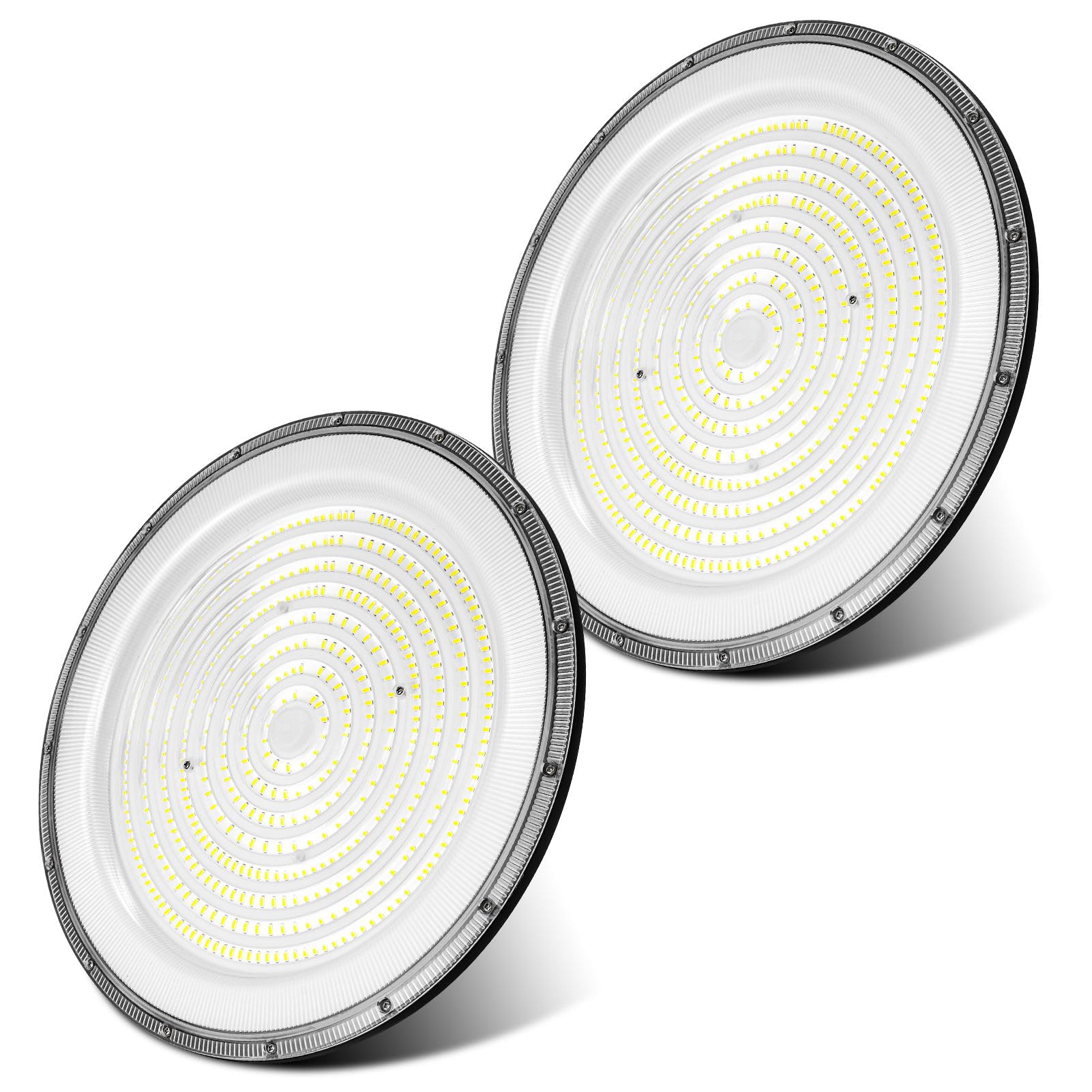 Bellanny 800W LED UFO High Bay Light - 80000LM High Bay Light 6500K Daylight White Warehouse Lighting IP66 Waterproof Commercial Lighting Fixture for Workshop Factory Warehouse Garage（2 Packs）