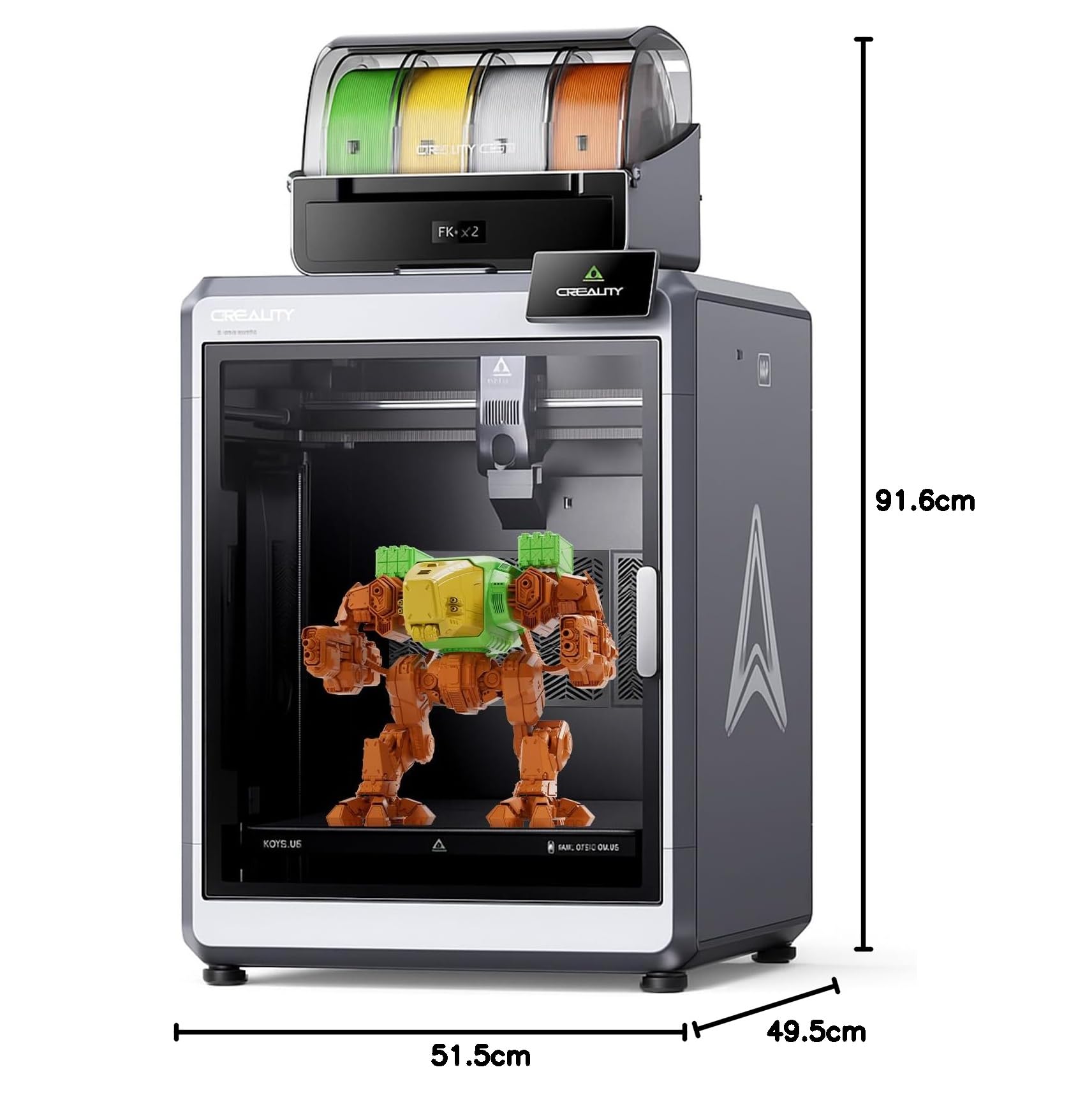 Creality K2 Plus Combo Impresora 3D, impresión a color con CFS