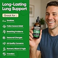 Vista 8 de Fidus Gotas de gordolobo para pulmones y drenaje linfático - 7 hierbas con equinácea, orégano, jengibre, saúco, raíz de malvavisco y tomillo