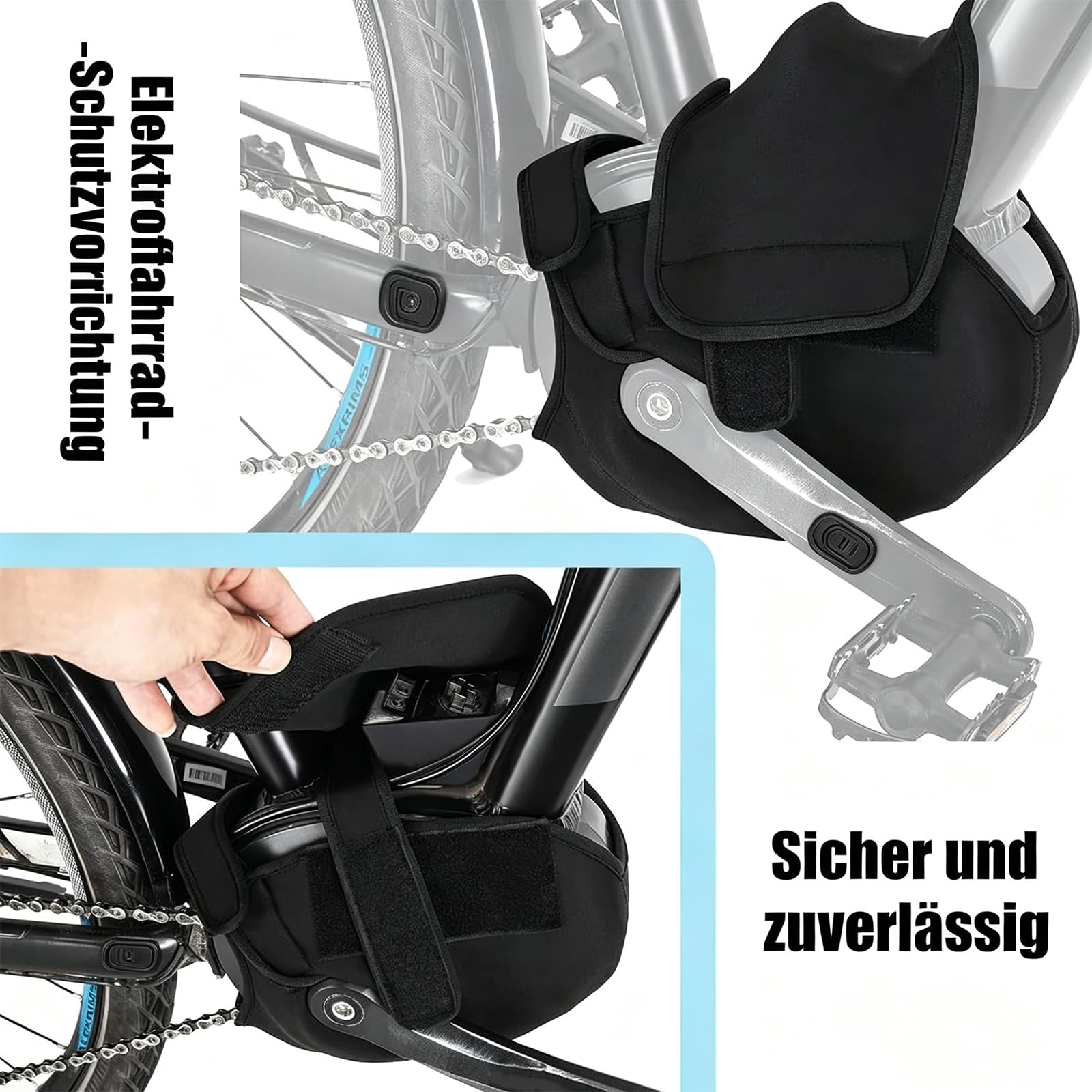 E-Bike Motor SchutzhüLle Wasserdicht,E-Bike Transportschutz Set,Ebike Motorschutz,füR FahrradträGer Lagerung Transport Garage und Outdoor Lagerung (2)