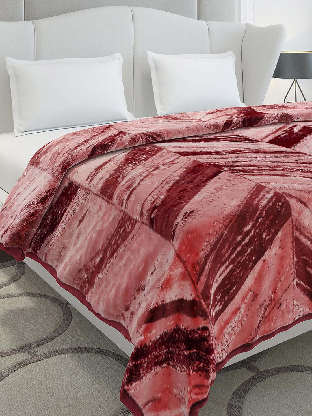 Monte Carlo Dubble Bed Winter Blanket Denny 1 Ply PVC Pack 106 GSM, (240x220 CM), Dark Grey-image-22