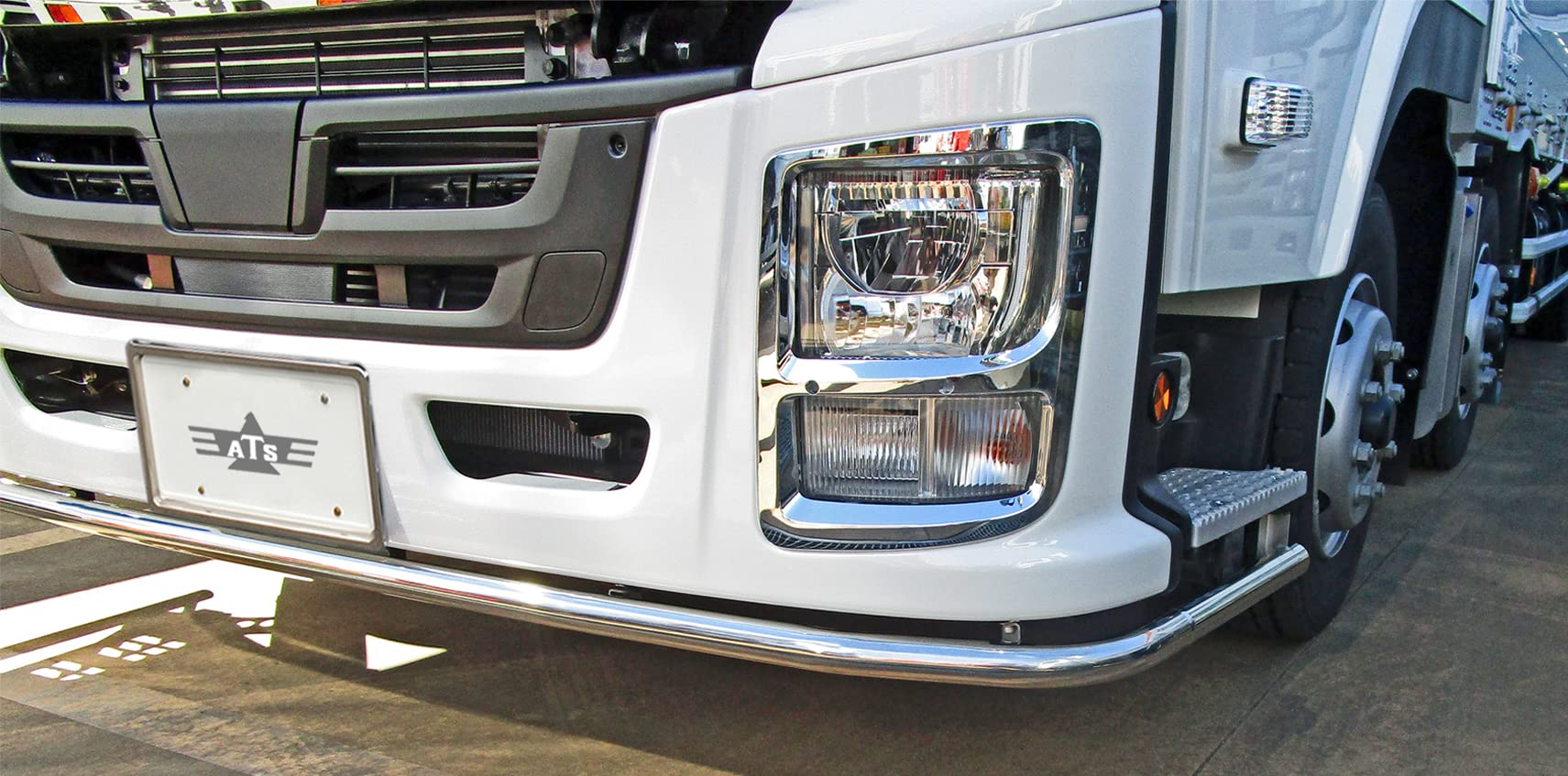 Amazon | ATS ISUZU GIGA用 パイプバンパーSET | フロントバンパー