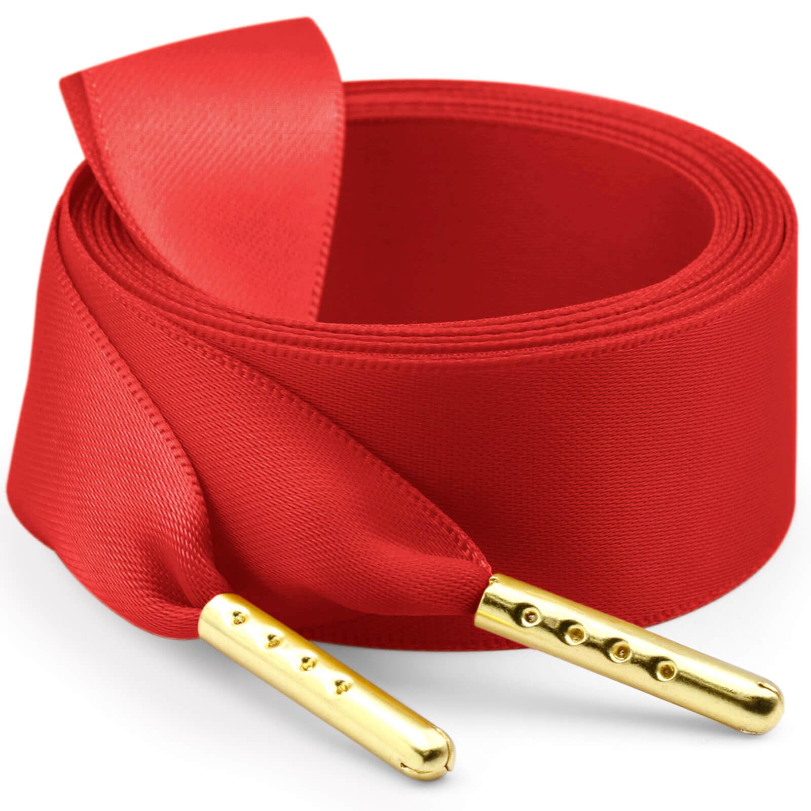 WEGOODZF Ribbon Satin Sneakers Shoelaces: 2 Pair 22mm Wide Flat Silk Shoe Laces