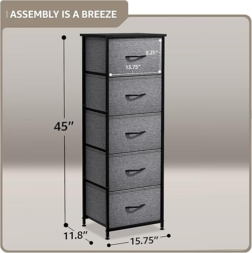 Vista 157 de Sorbus Cómoda de mesita de noche con 2 cajones de madera sintética, mesita de noche con almacenamiento para dormitorio, sala de estar, armario