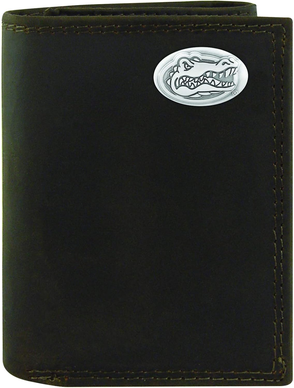 ZEP-PRO NCAA Florida Gators Pebble Grain Leather Trifold Concho Wallet