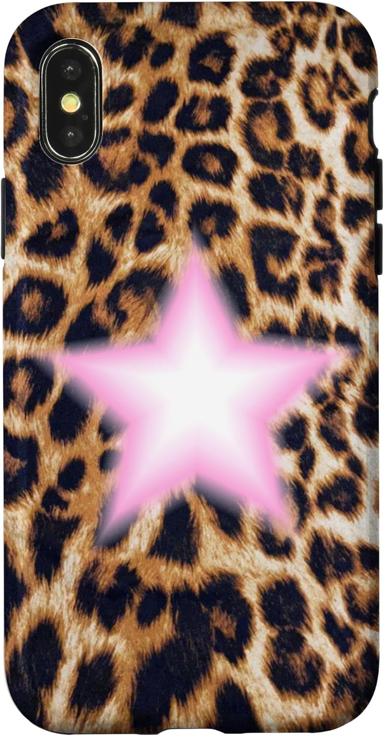 Baby Pink Leopard Star Case for iPhone 11