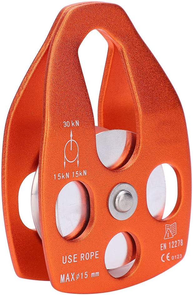 Fixed Plate Micro Pulley, Climbing Pulleys, Small Aluminum