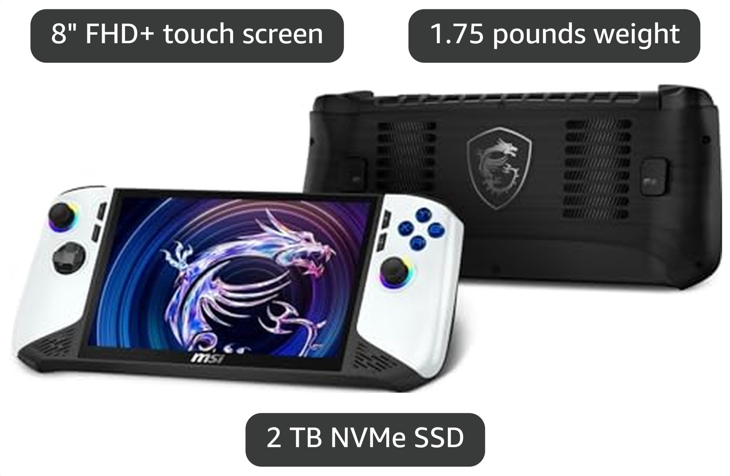 【A2VM】MSI CLAW 7 AI+ A2VM Amazon.com : EXCaliberPC [2025] MSI Claw 8 AI+ A2VM Polar Tempest