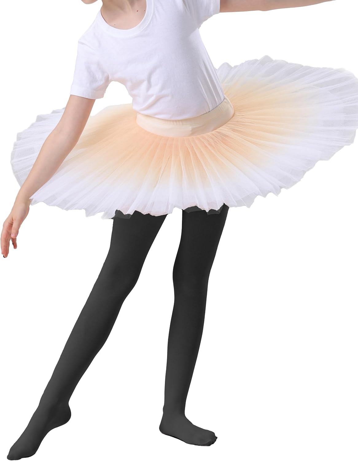 Citystl Ballet Tights for Girls - 3 Pairs, Multiple Colors, Cotton School Dress Tights - Image 6