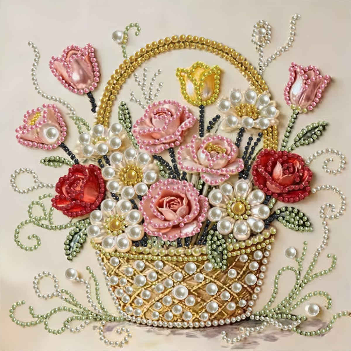 Pearl Diamond Painting Kits - Flowers Art -1