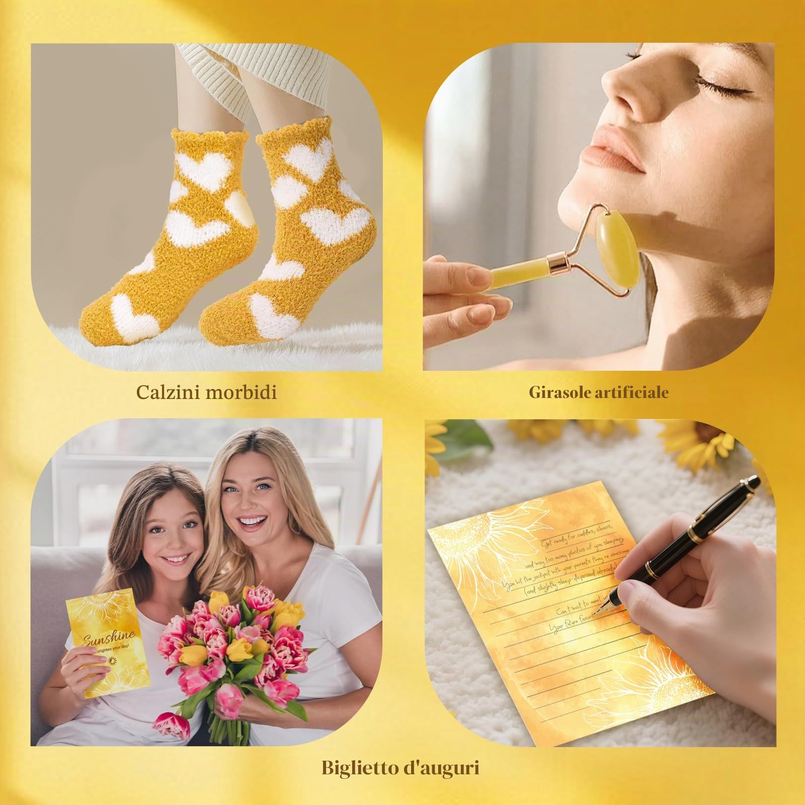regali di compleanno per donne sorelle – Set da 8 pezzi di cestino regalo di cura personale al sole – Pacchetto di cura dell'amicizia – Confezione regalo Cheer Up Thinking of You per lei