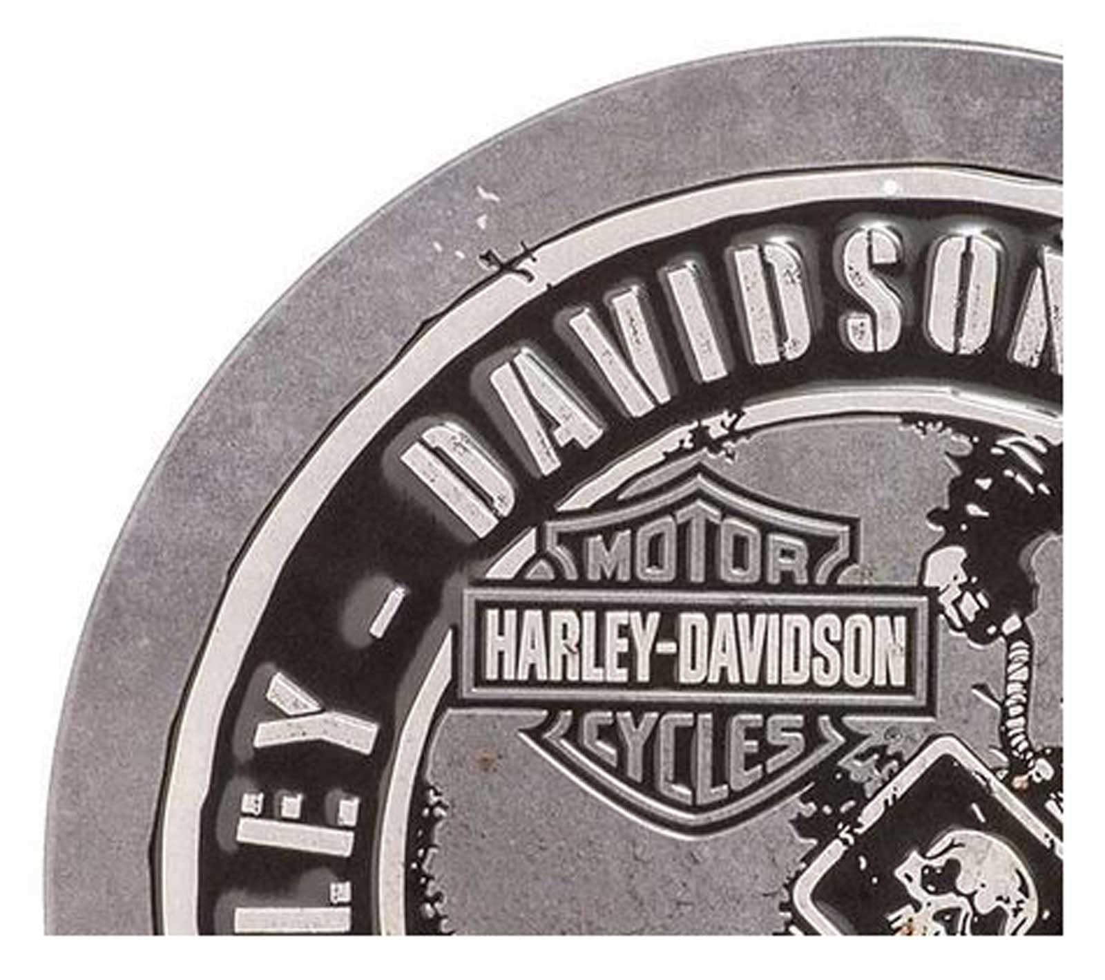 Amazon.com: Harley-Davidson Embossed Round Tin Sign, Dirt