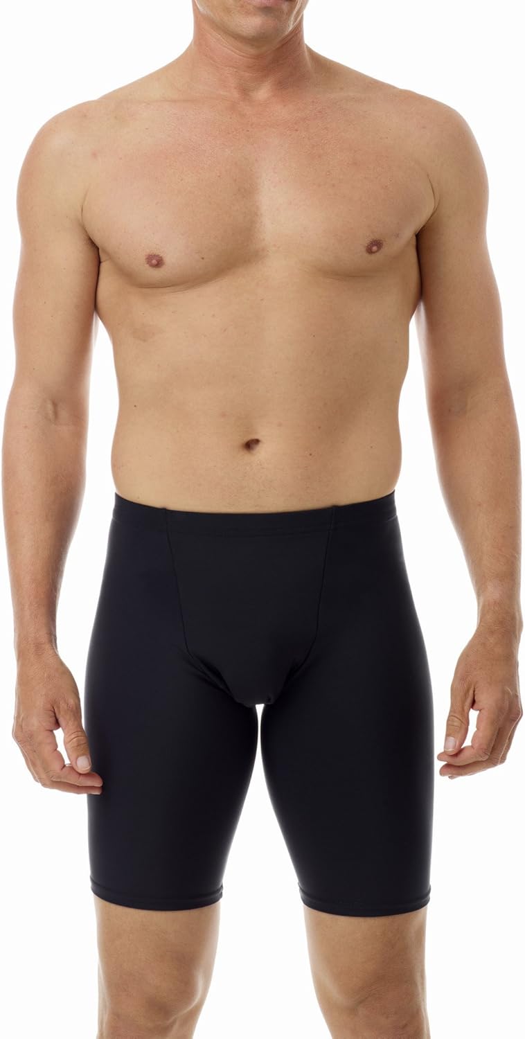 Underworks Men's Compression Shorts 3-Pack 3X Black