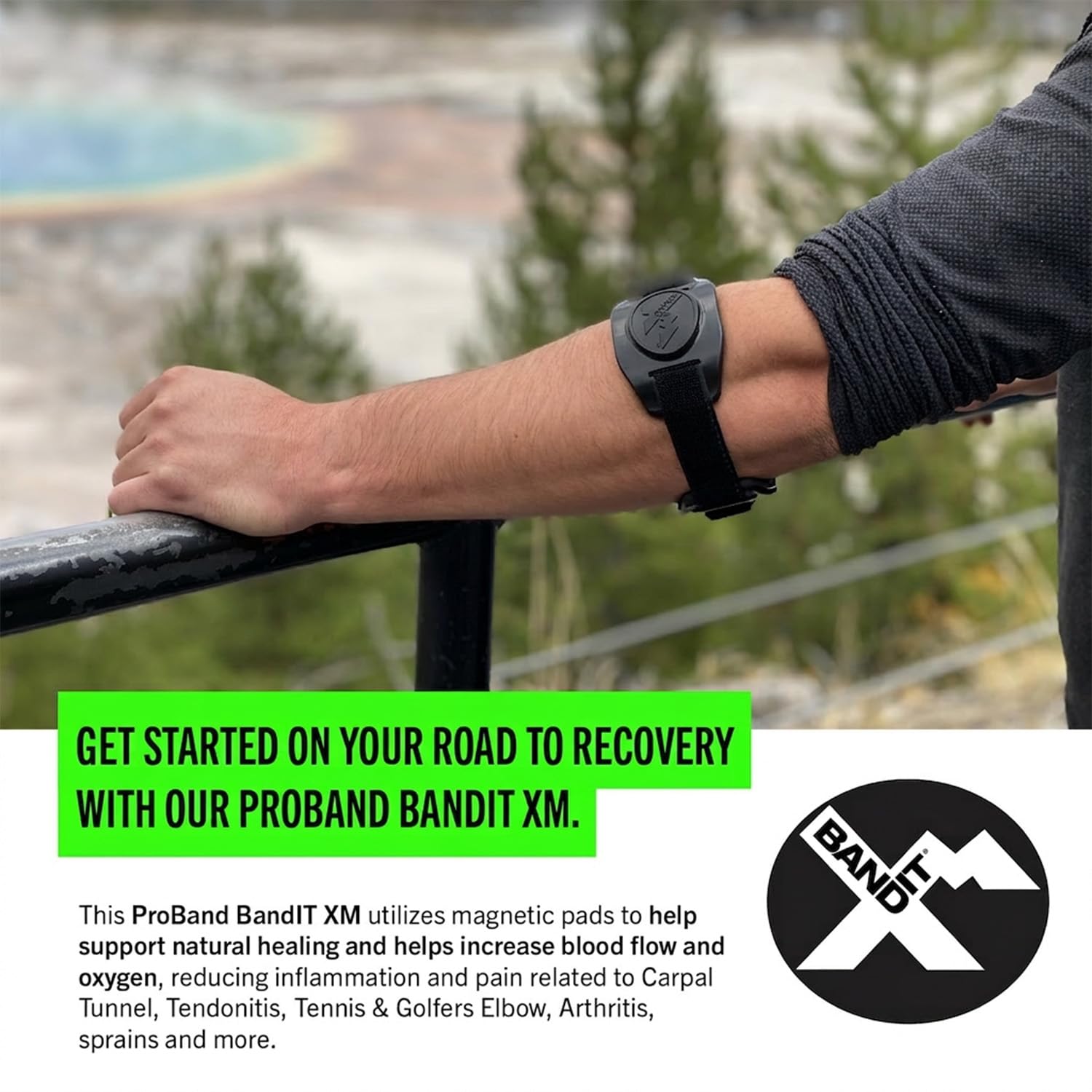 Pro Band Sports BandIT XM Arm Band, Black