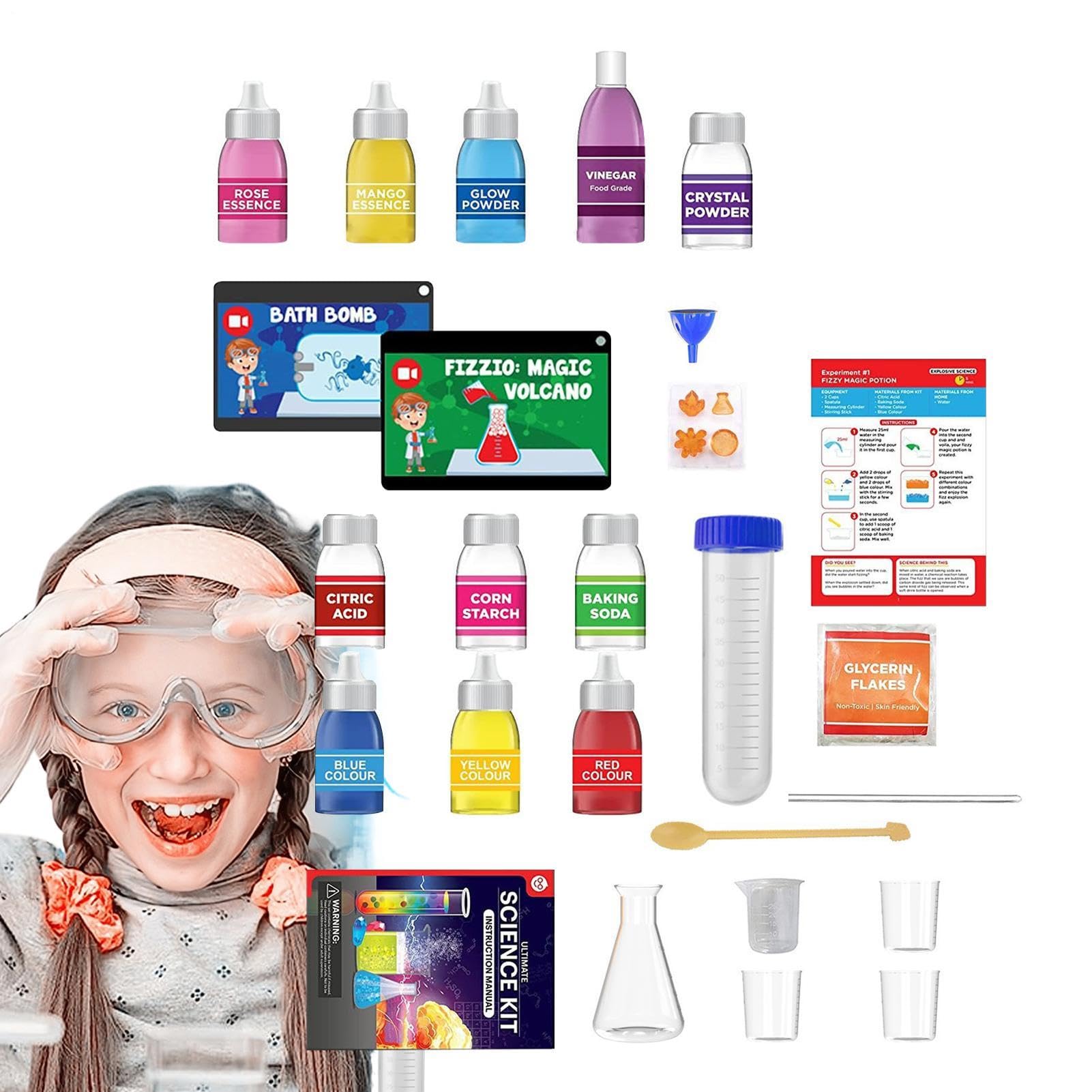 Kit de ciencia para niños Set educativo interactivo de experimentos STEM de