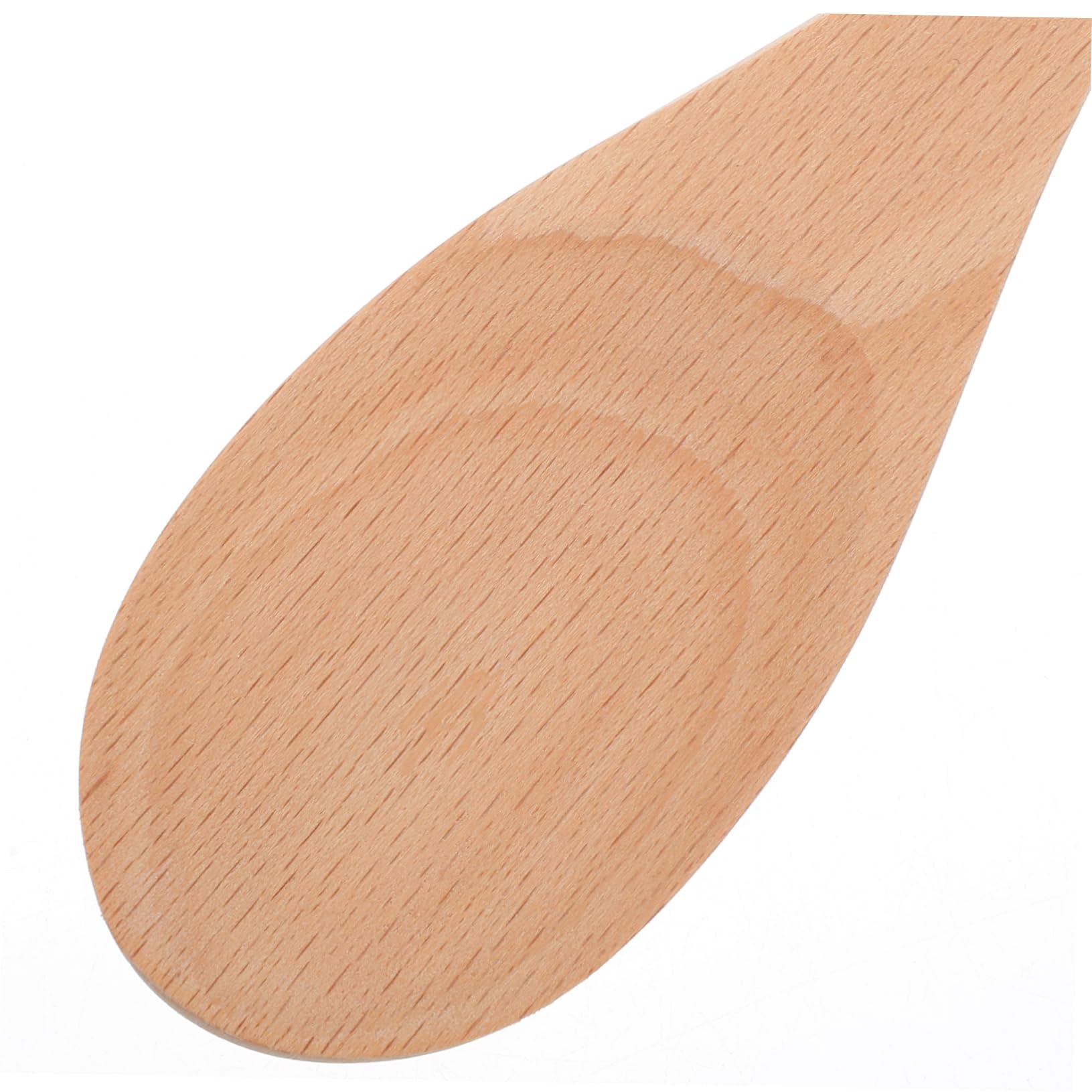 Cuchara de Madera de Mango Largo 24 Piezas, Utensilio de Cocina | Acabado sin Pintar, Diseño Ovalado, para Mezclar y Servir, Uso en Cocina y Manualidades, Color Beige