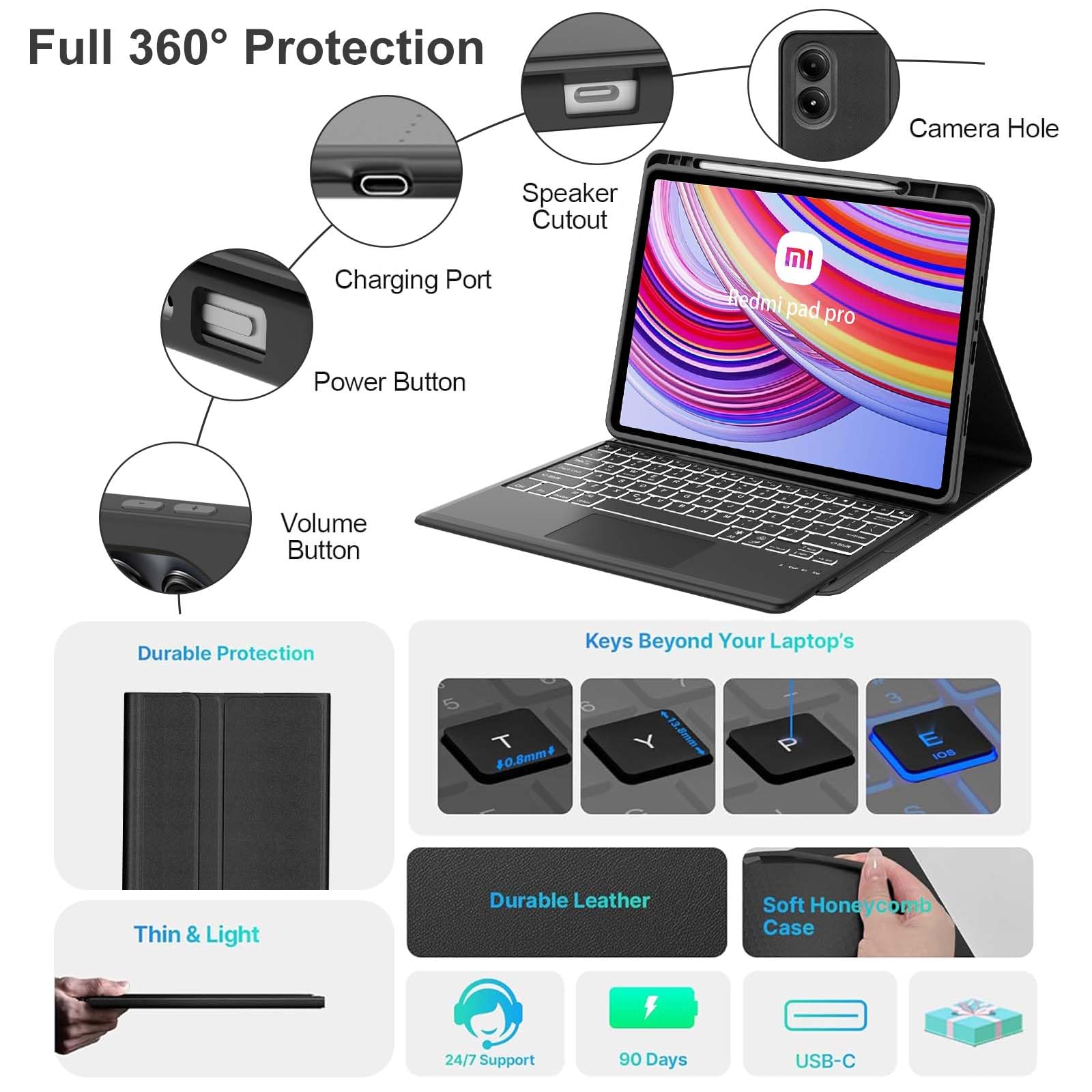 Redmi Pad Pro 本体 + Keyboard + Smart Pen Original Redmi Smart Pen Touch Stylus for Redmi Pad Pro /Pad 2