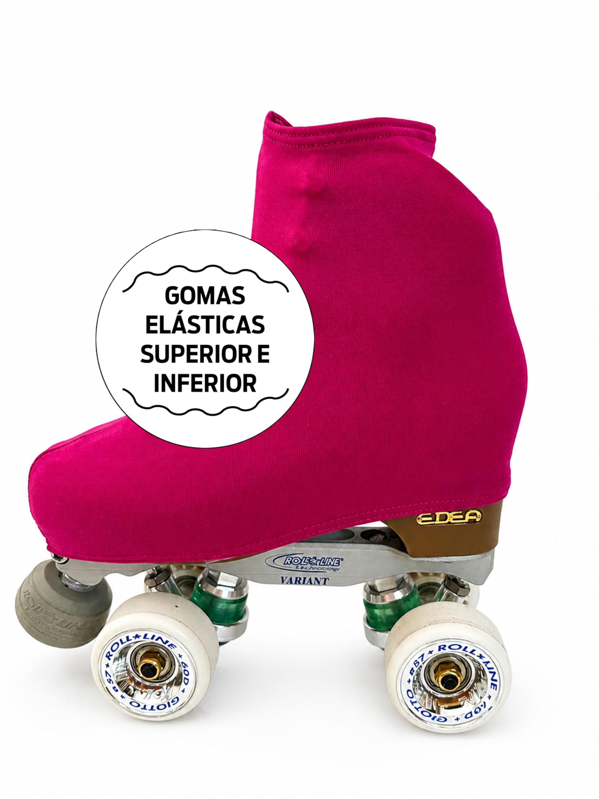 CRL Genérico Cubre patín para niña y Mujer, Funda PatinSkate, Professional Skating, Patinaje Hielo,artístico o en línea. 180 Densidad. Talla Universal Adulto y niños. Color Fucsia