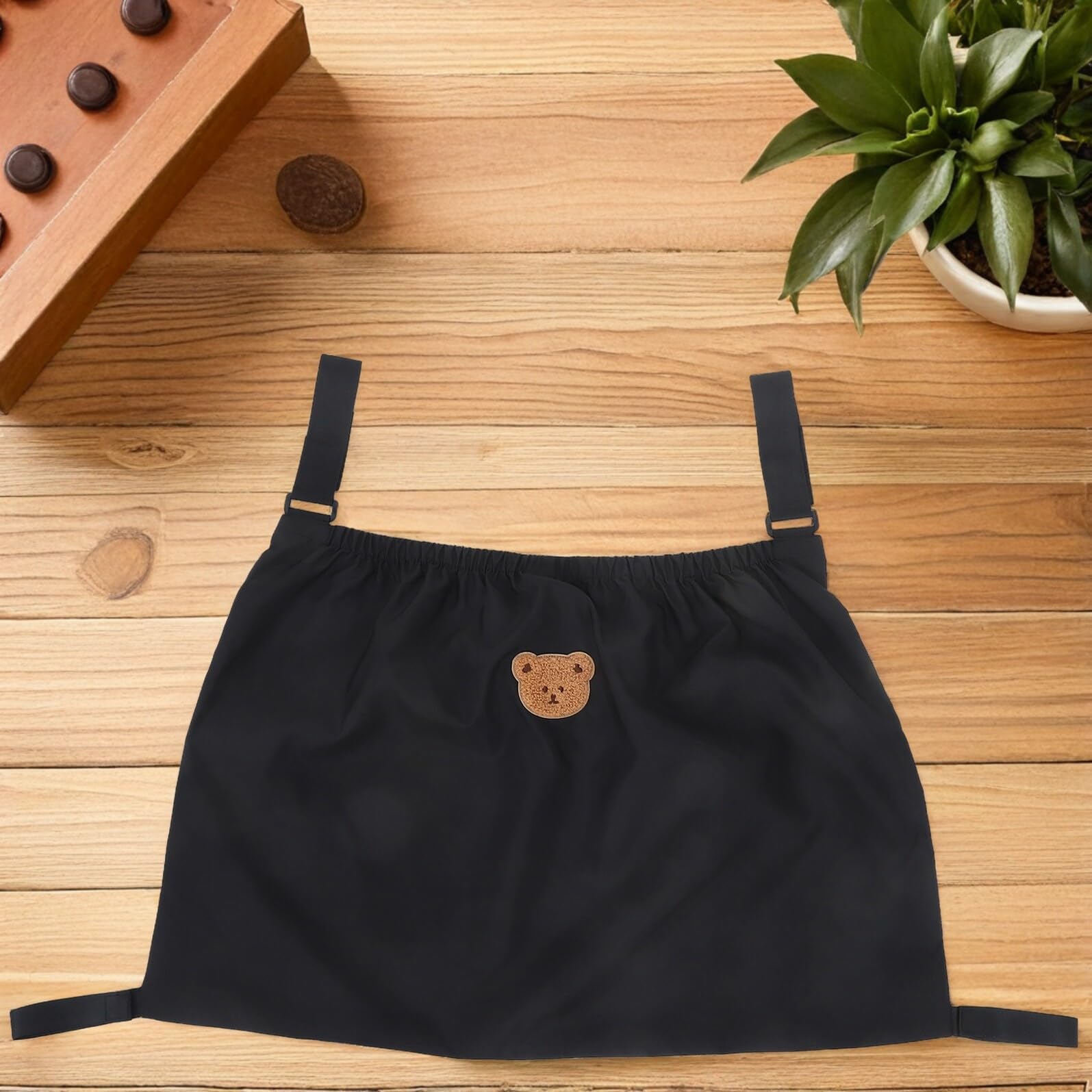 KOMBIUDA per passeggino cesti appesi sacca passeggino per pannolini organizer stoccaggio nylon Nero
