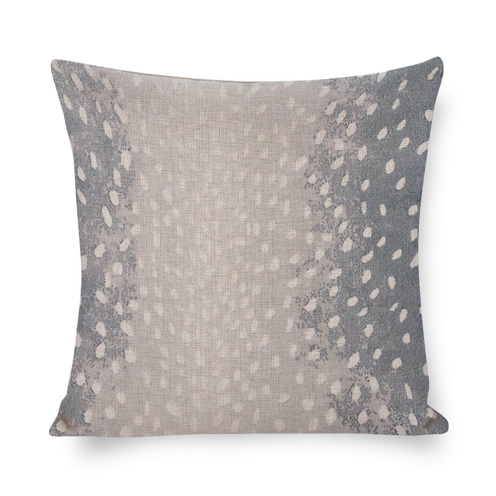 Antelope Pillow Covers, Square Fawn Animal Blue Gray Antelope Print Modern Accent Linen Throw Pillow Covers Cushion Case Sham for Couch Bed Home Sofa