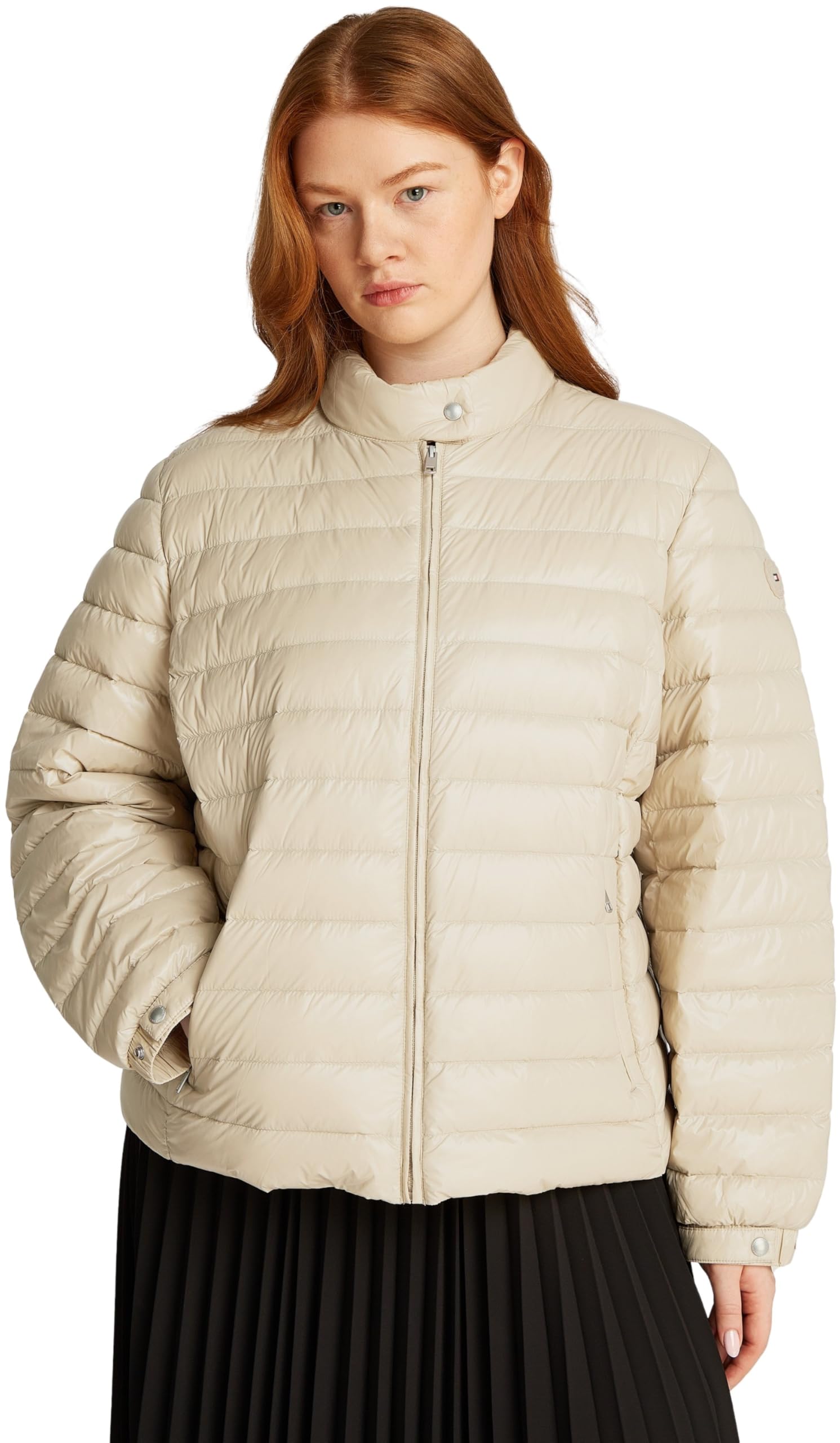 Tommy Hilfiger Damen Steppjacke mit Mock-Kragen