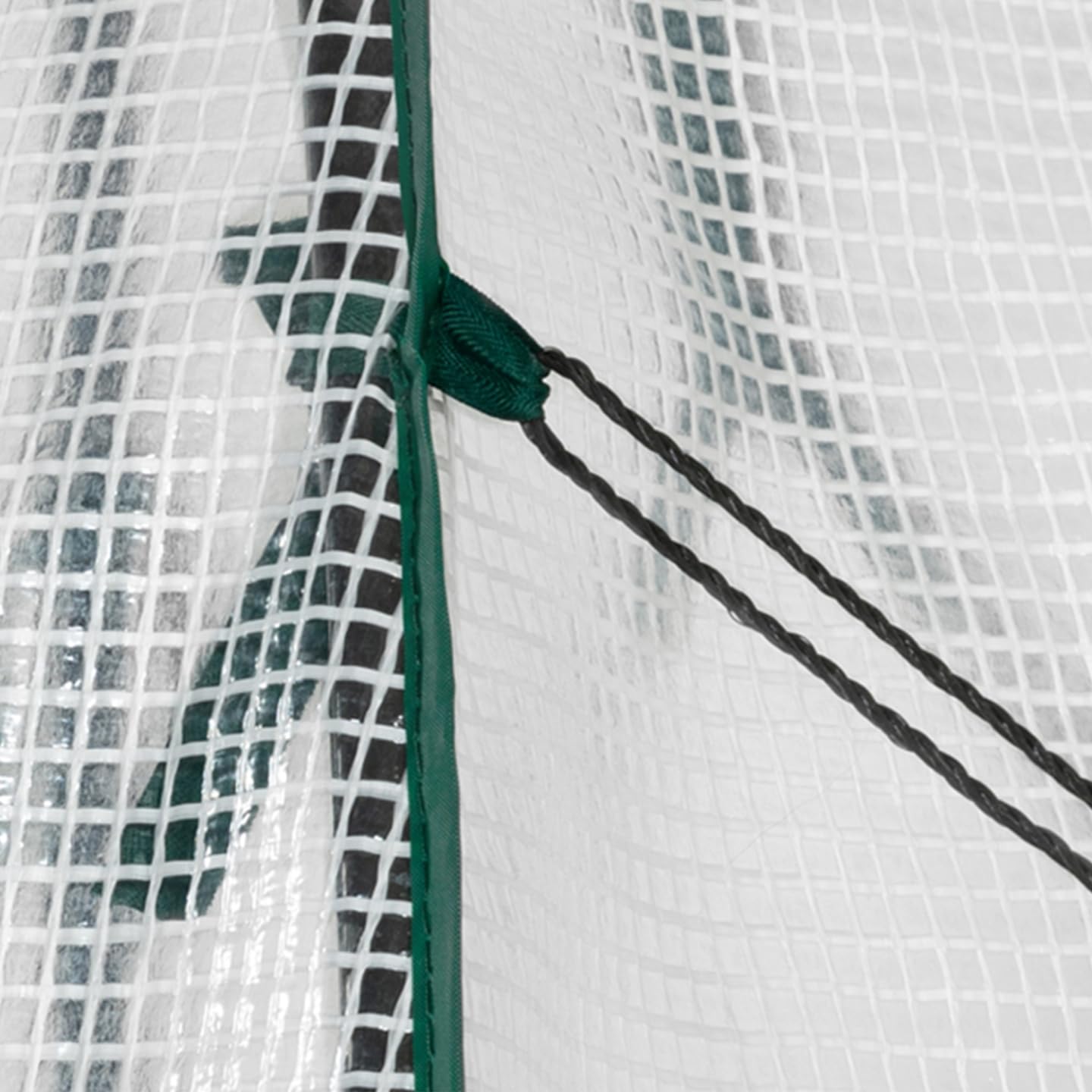 IDMarket - Serra invernale per balconi e terrazze, a forma di maxi-cupola 250 x 250 x 200 cm