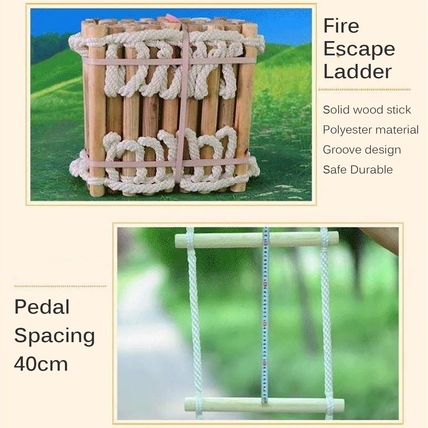 Scala Antincendio Di Emergenza 15M - Portata 200kg Per Evacuazione