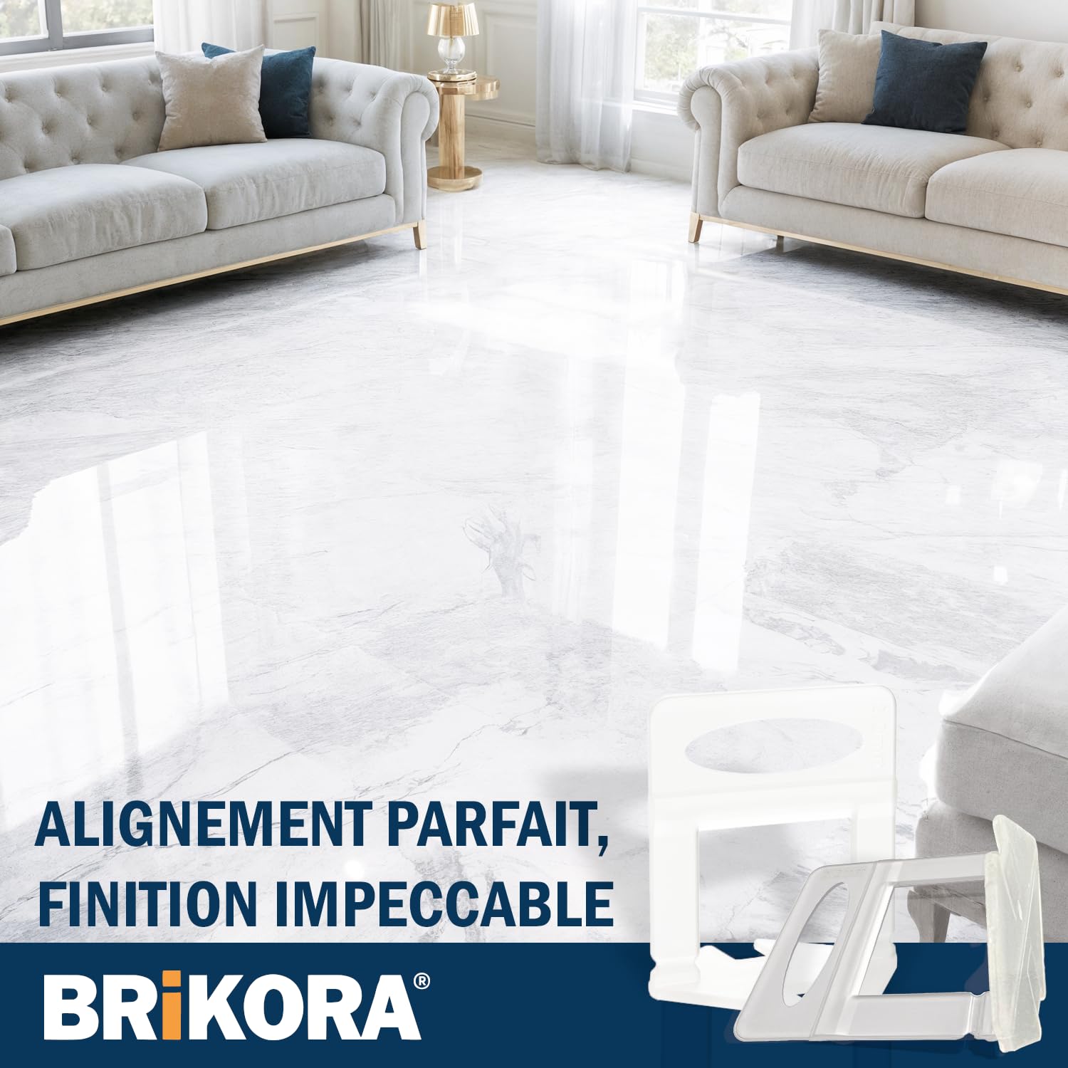 1000 samopoziomujących krzyżyków 2 mm do płytek - Zestaw uszczelek do płytek - samopoziomujący klin do płytek - Narzędzie poziomujące do układania w łazience i podłodze Korektor do
