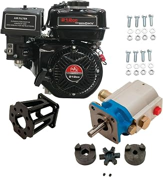 ToolTuff Log Splitter Build Kit Engine, 11 or 13 GPM pump, mount, coupler, and hardware kit Agknx 7.5HP Engine, w/13 GPM Pump