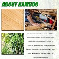 Vista 7 de SOUJOY Bamboo Shower Bench, Bath Seat Stool, Spa Foot Rest Shaving Stool, Storage Shelf for Shampoo Towel, Works in Inside Bathroom, Living Room