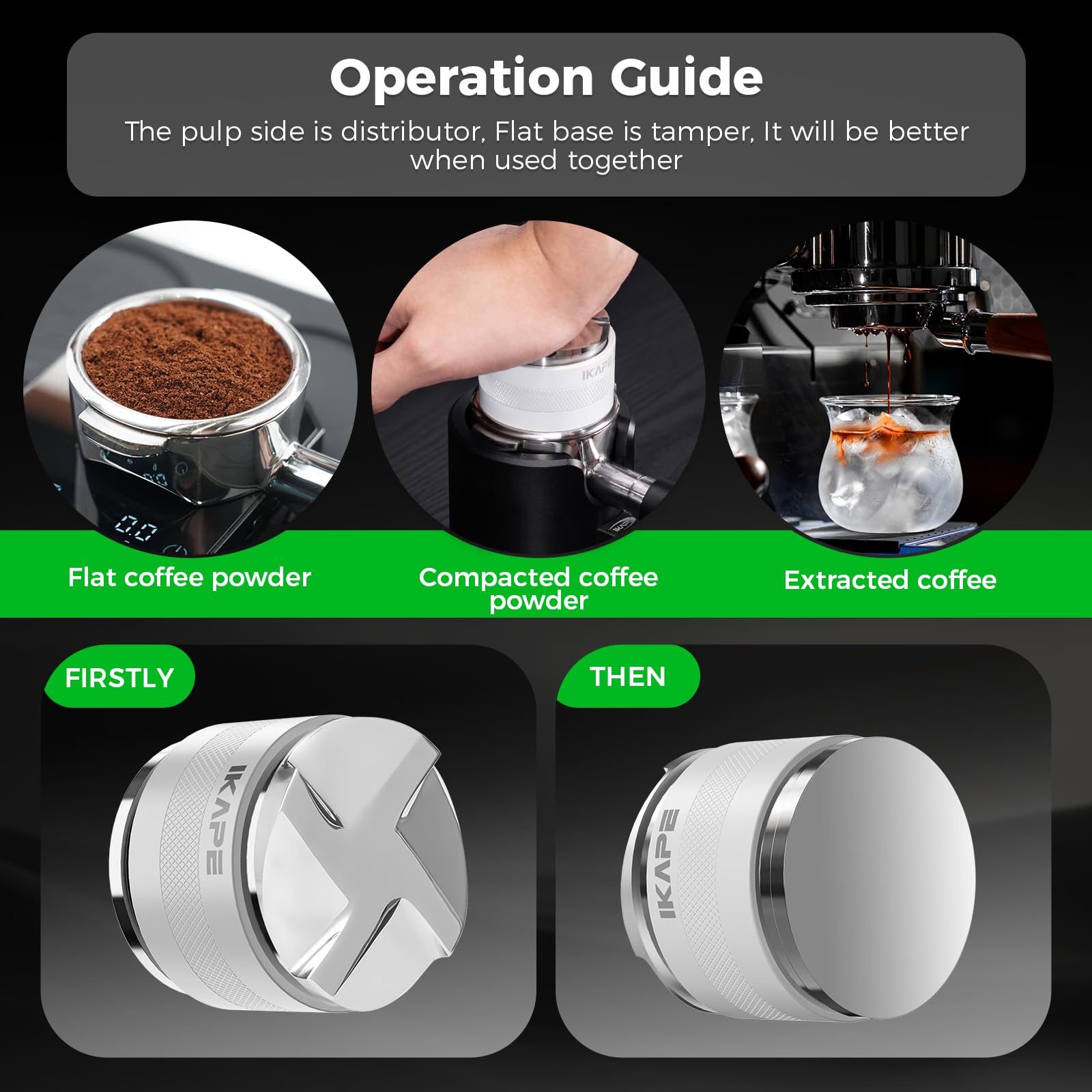 Amazon | IKAPE コーヒー製品 58mm コーヒーディストリビューター