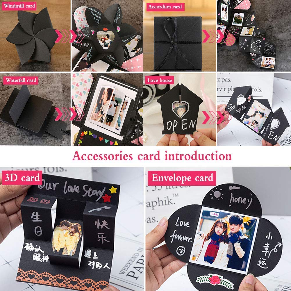 Scatola Sorpresa Fai Da Te - Album Foto Esplosivo Per Regali Speciali | Natale, Compleanni, Anniversari - Foto 11