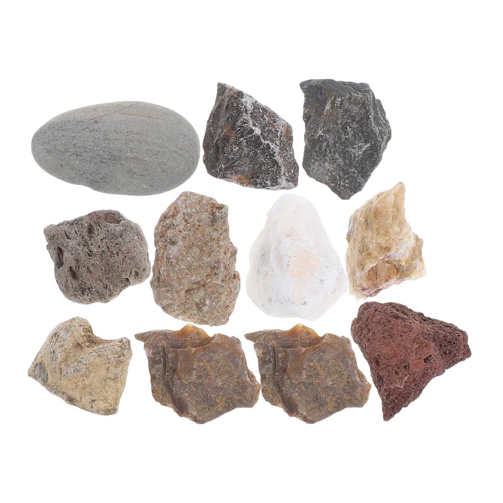 Cabilock Complete Rock Collection Kit Teaching Mineral Collections for Field Testing and Classroom Decor