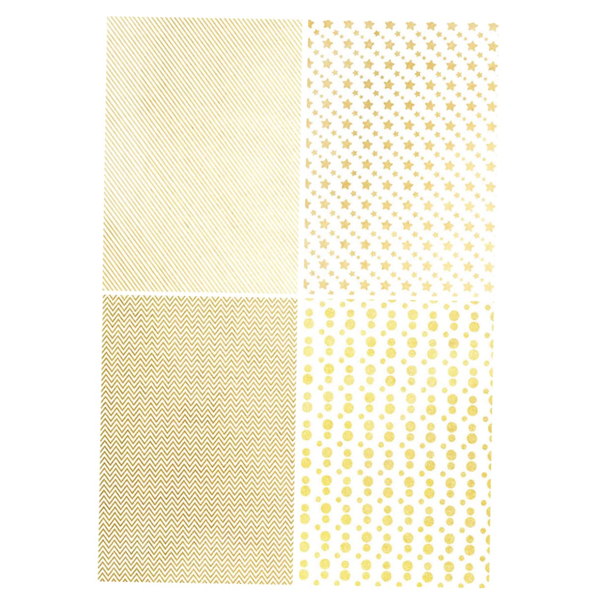 FOMIYES 12 Stk goldenes Geschenkpapier Packpapier scrapbook weihnachtse stamps geschenpapier Geschenkpapier für Weihnachten Hochzeitspapier Weihnachtspapier, Kraftpapier Streifen