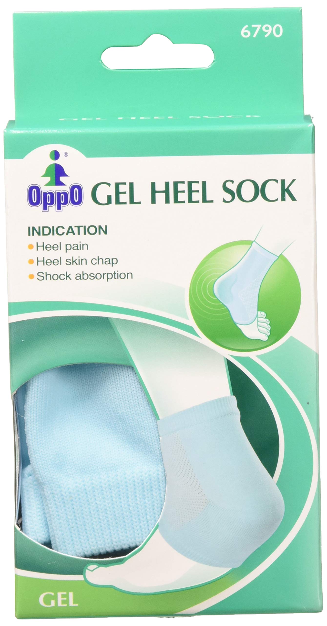 Oppo Gel Heel Socks [6790] 1 Pair (Pack of 3)