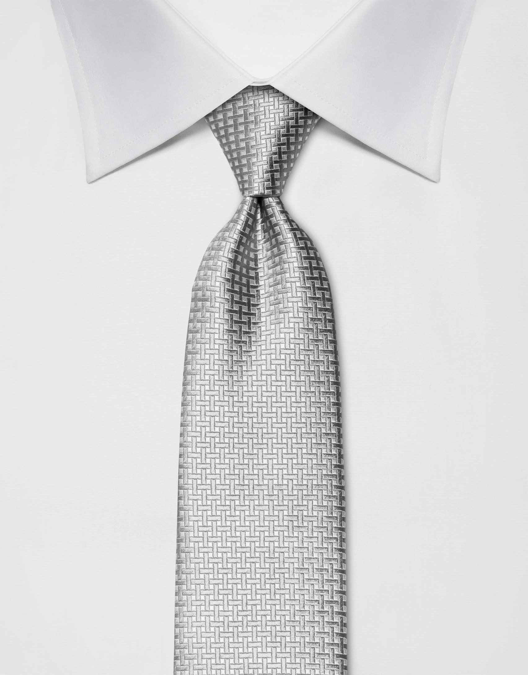 Vincenzo Boretti cravatta elegante classica da uomo, 8 cm x 15 cm, di pura seta di alta qualità, idrorepellente e antisporco, motivo a quadri