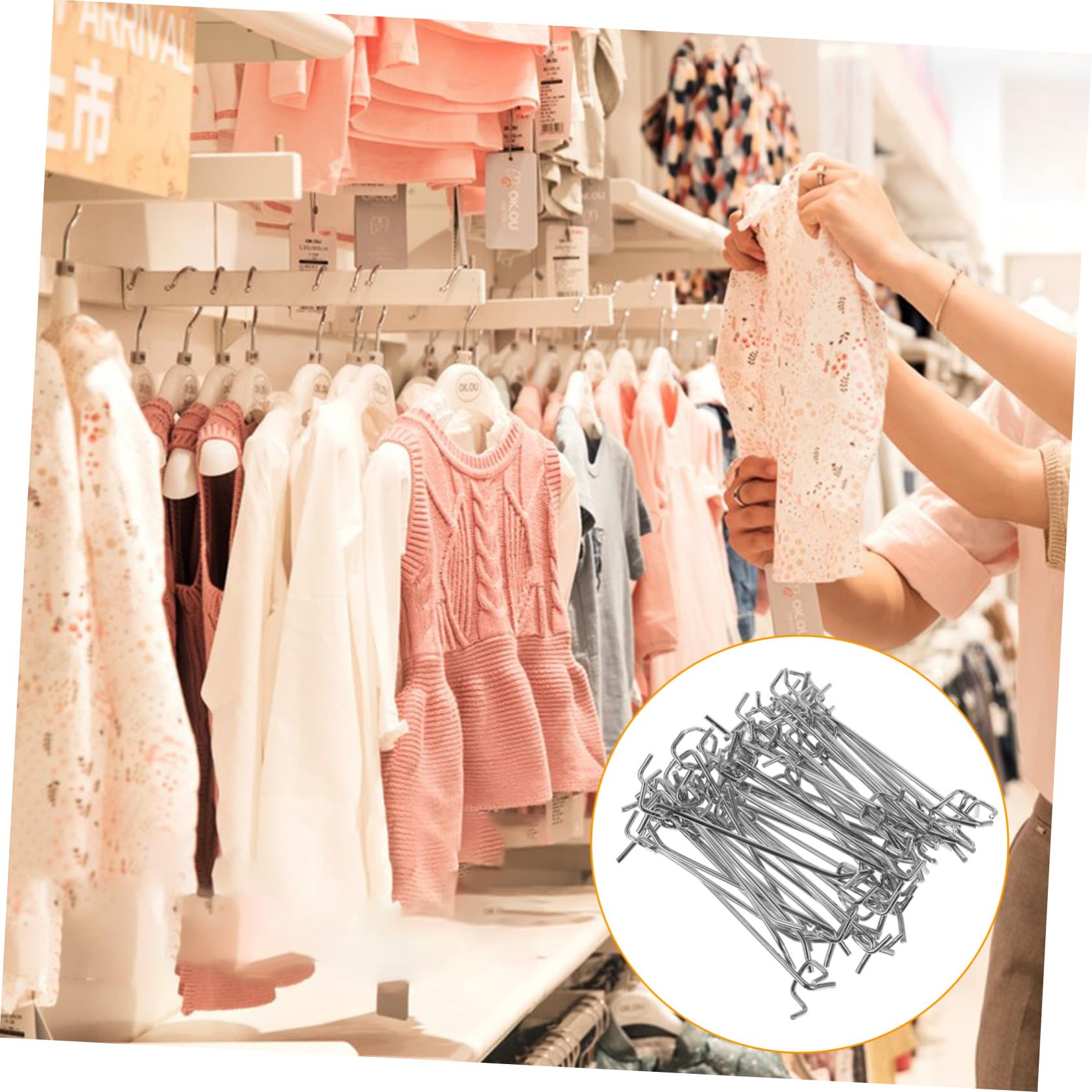 MAGICLULU Ganci per Forati in Metallo 50 Pezzi Ganci per Utensili e Esposizione in Capacità Carico Design Versatile e