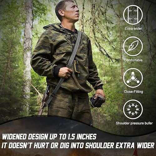 Miniatura 8 de Eslinga de dos puntos con giratorio, antideslizante de paracaídas con correa de longitud ajustable