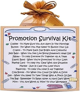 Promotion Survival Kit ~ Fun Novelty Gift & Greetings Card Alternative | Congratulations | Good Luck New Job | Unique Gift Idea