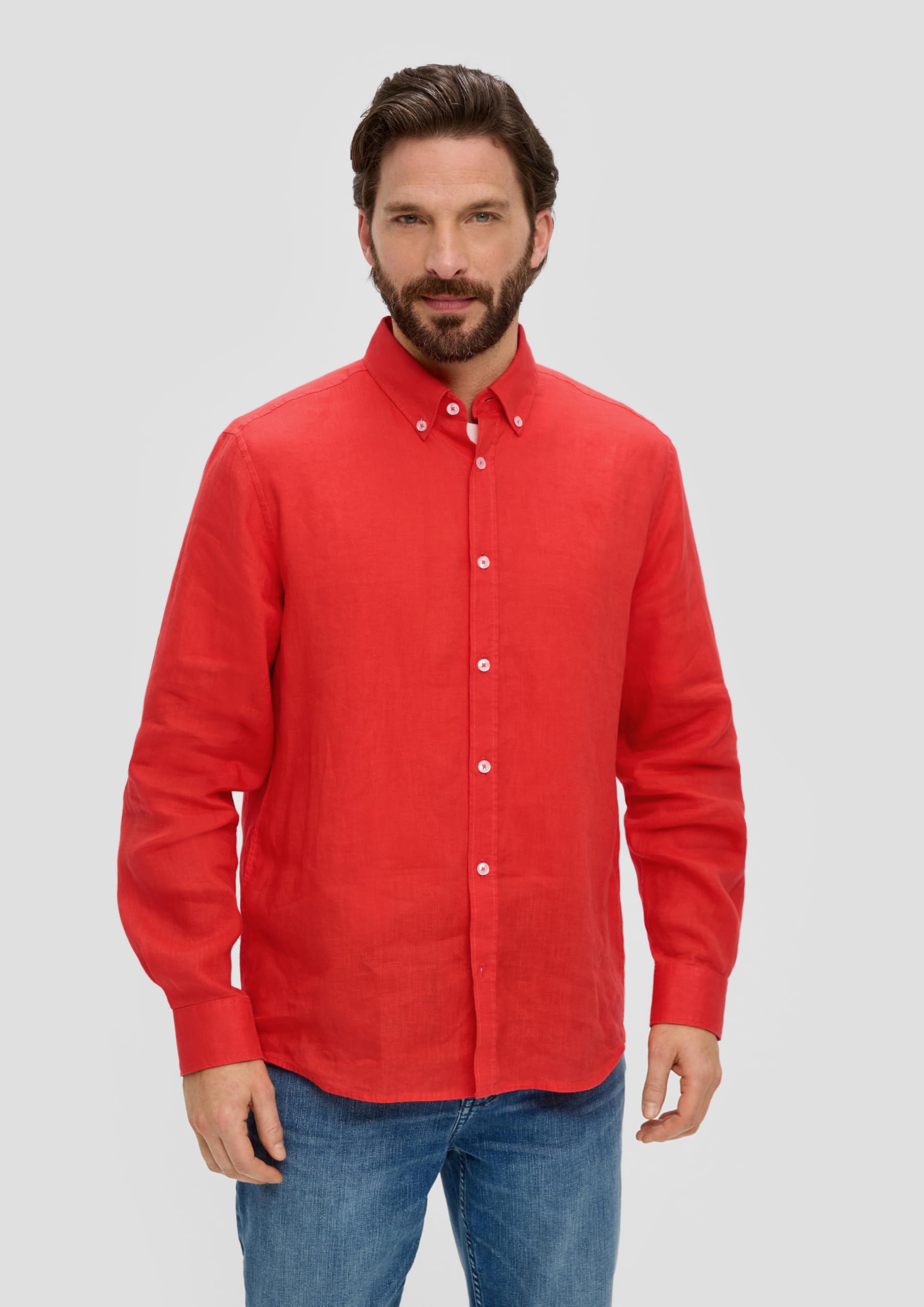 s.Oliver 2164316 Camisa de Manga Larga Hombre
