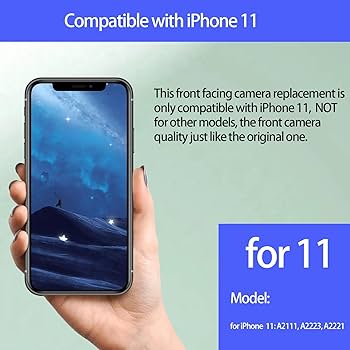 Amazon.com: MrR.OMW for iPhone 11 Front Facing Camera 12MP