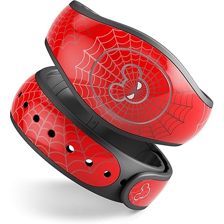 Animal Space Marble Agate Glitter Sticker Decal Scratch Resistant Skin Cover Compatible with Disney MagicBand+